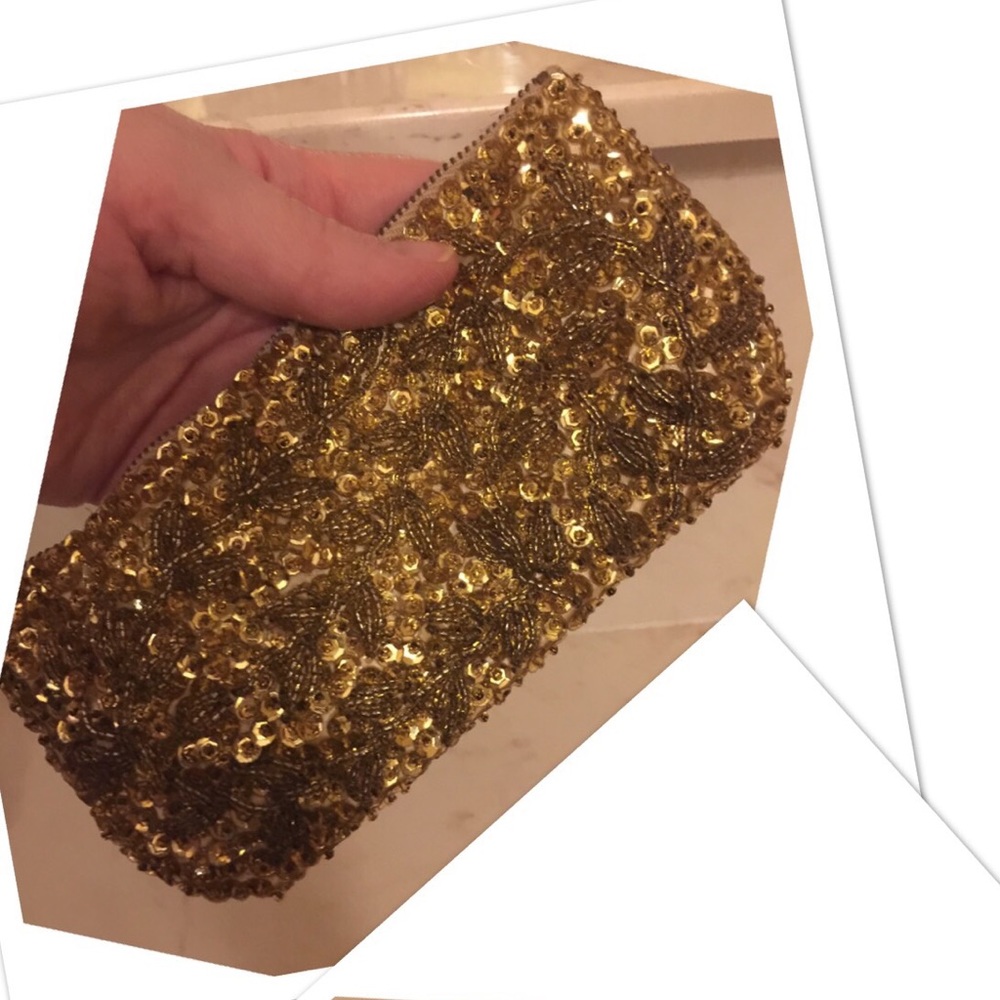 True Vintage 1940s/ 1950s Wallace Beaded Clutch♥️ - Picture 3 of 8